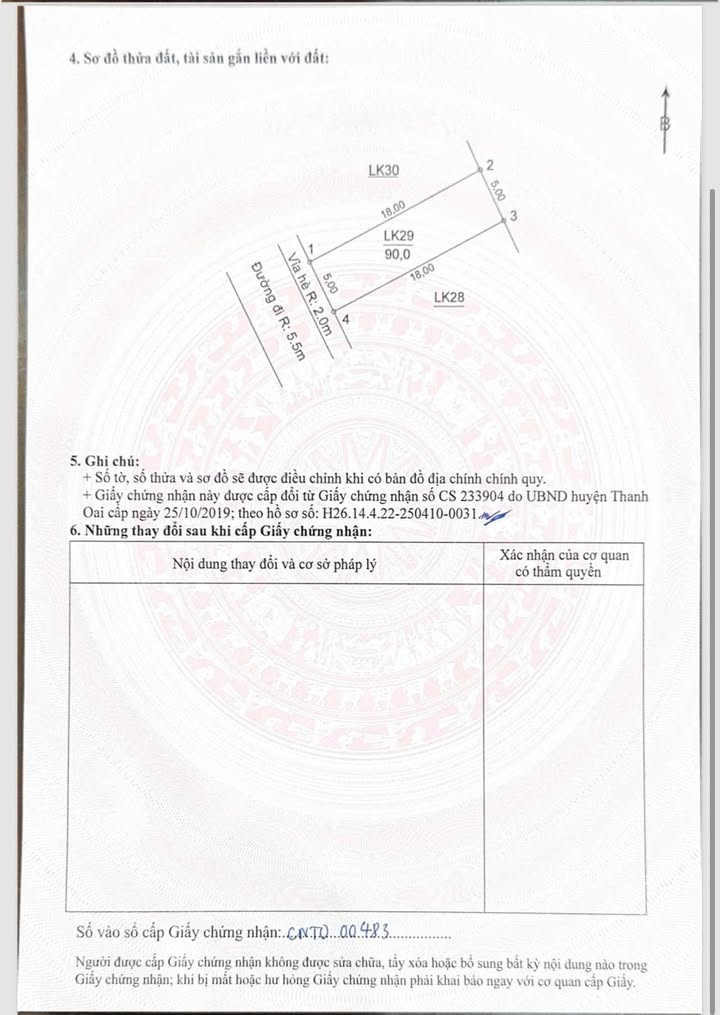 Đất nền Xã Thanh Mai, Huyện Thanh Oai 90m² giá 8 tỷ - Đầu tư sinh lời ngay!