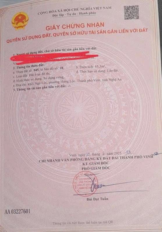 Đất Ngũ Lộc Hưng Lộc 63m² giá 2.2 tỷ - Vị trí trung tâm thuận lợi