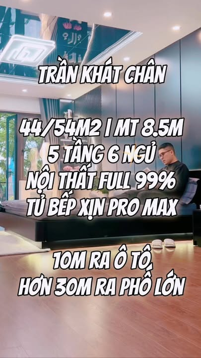 Nhà phố Trần Khát Chân 54m² giá thỏa thuận - Nội thất full xịn