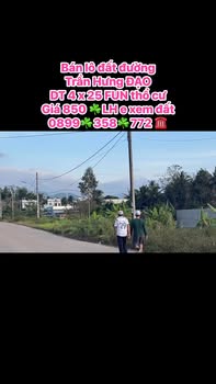 Đất nền Trần Hưng Đạo, An Khê, 100m², giá 850 triệu - Cơ hội đầu tư tuyệt vời!