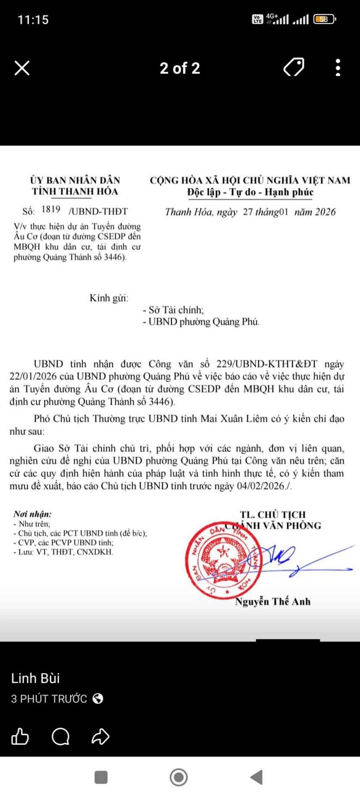Đất nền đường Âu Cơ, phường Quảng Thành, 85m² giá 5 tỷ - Cơ hội đầu tư hấp dẫn!