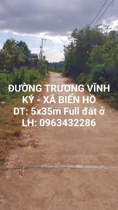 Đất nền đường Trương Vĩnh Ký, Xã Biển Hồ, 175m² giá 500 triệu - Cơ hội đầu tư lý tưởng!
