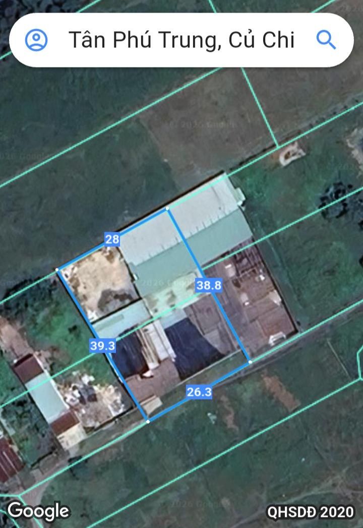 Đất làm nhà vườn, xưởng tại Tân Phú Trung, Củ Chi 1054m² - Giá chỉ 8 tỷ!
