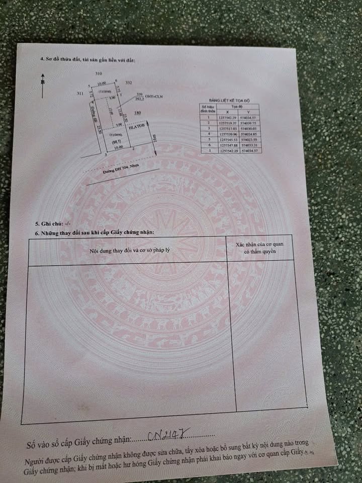 Đất nền góc Đường DH704, Xã Phú An, 300m² - Cơ hội đầu tư sinh lời!