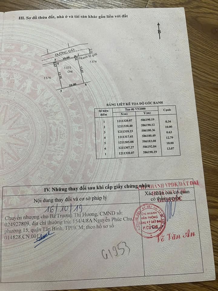 Đất thổ cư Tân Phú Trung, Củ Chi 130m² giá 2.1 tỷ - Sổ hồng chính chủ!