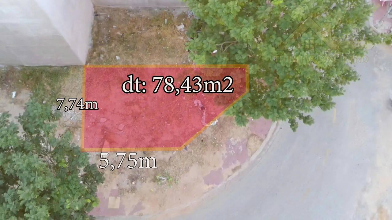 Đất nền Khu B, K1 Phan Rang 78,43m² giá 3,7 tỷ - Lô góc 2 mặt tiền đẹp