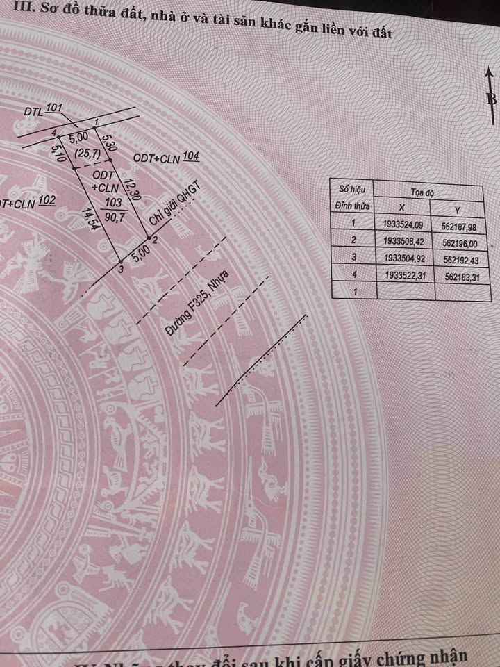 Đất nền mặt tiền đường F325, Phường Bắc Lý, 90.7m² - Giá tốt không thể bỏ lỡ!