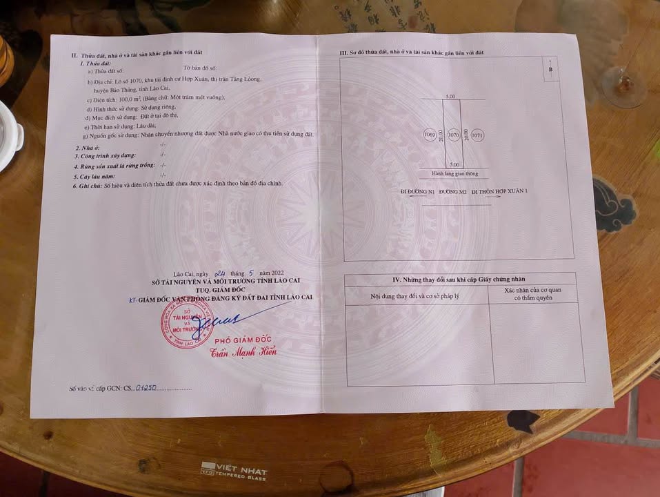 Đất nền TDC Hợp Xuân Tằng Loỏng 100m² giá chỉ 300 triệu - Cần bán gấp!