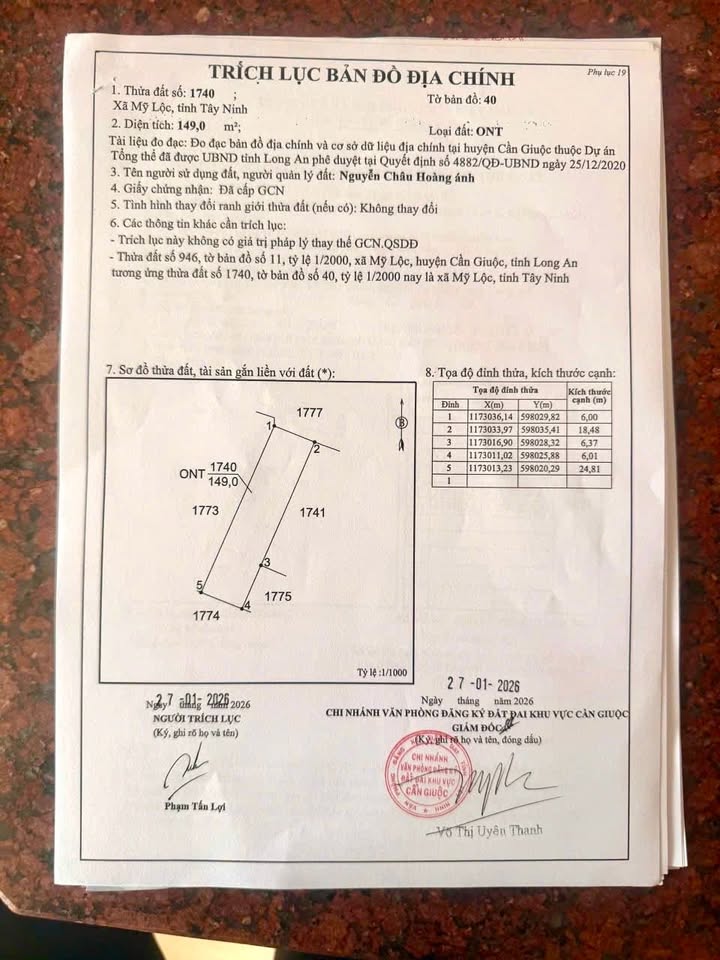 Nhà riêng Thị trấn Cần Giuộc 156m² giá 1.75 tỷ - Xổ hồng trong tay, công chứng ngay!