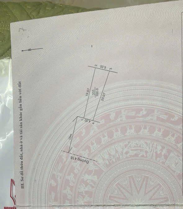 Đất thổ cư mặt đường TL 418, Cổ Đông, Sơn Tây 100m² giá 4 tỷ - Bán gấp trước Tết!