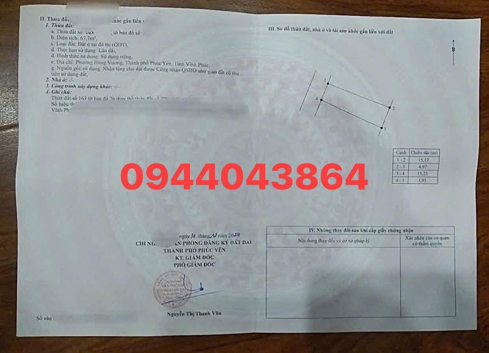 Đất thổ cư Phường Hùng Vương 68m² giá 1.7 tỷ - Nở hậu, đầu tư sinh lời!