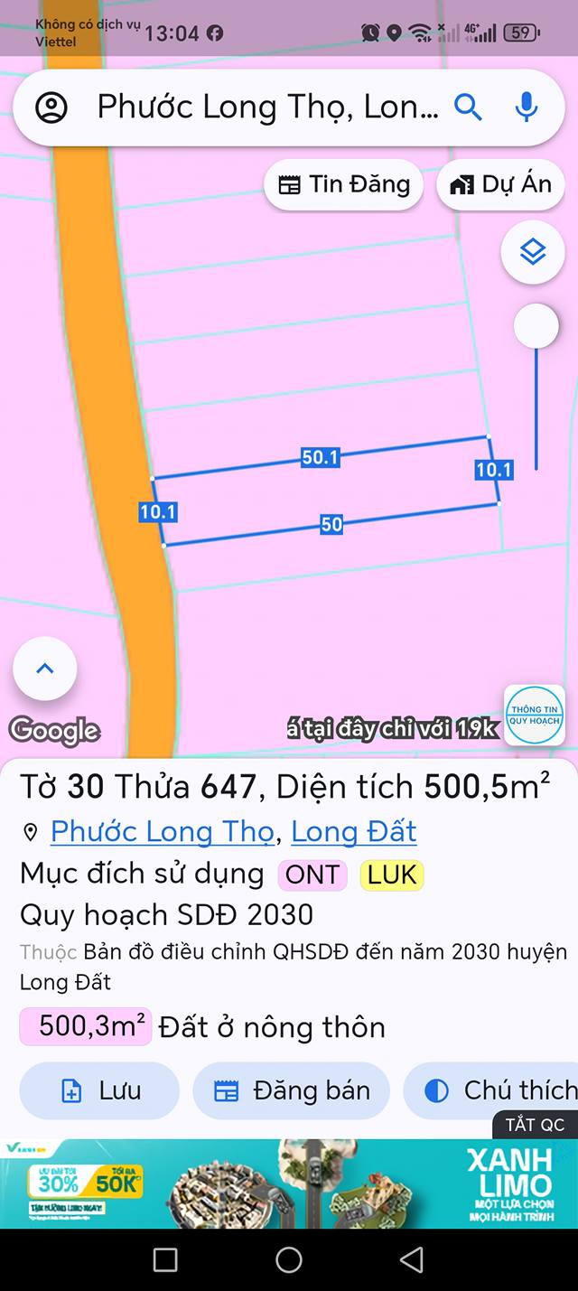 Đất nền mặt tiền nhựa xã Đất Đỏ 500m² giá 1 tỷ - Đầu tư sinh lời ngay!