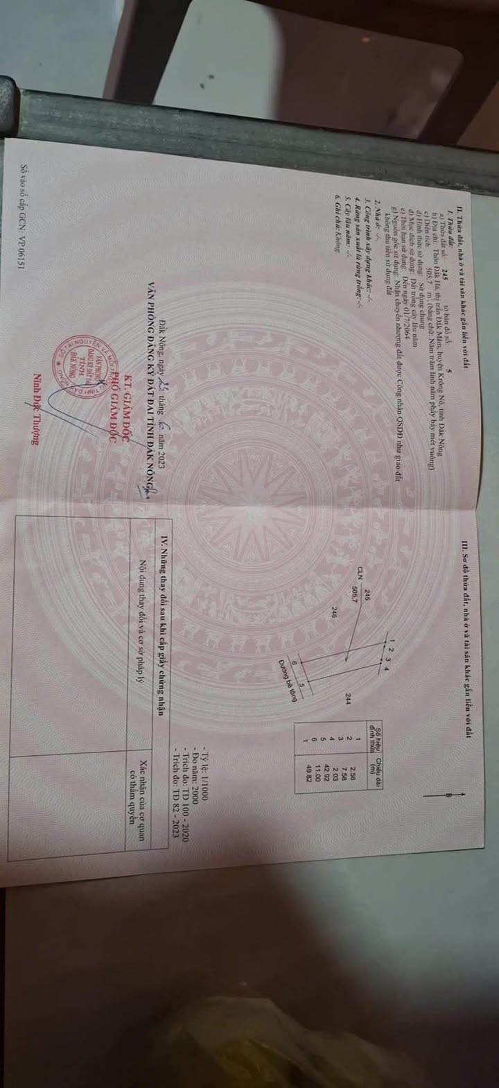 Đất thổ cư 495m² tại thôn Đắk Hà, Đắk Mâm giá chỉ 370 triệu - Cơ hội đầu tư tuyệt vời!