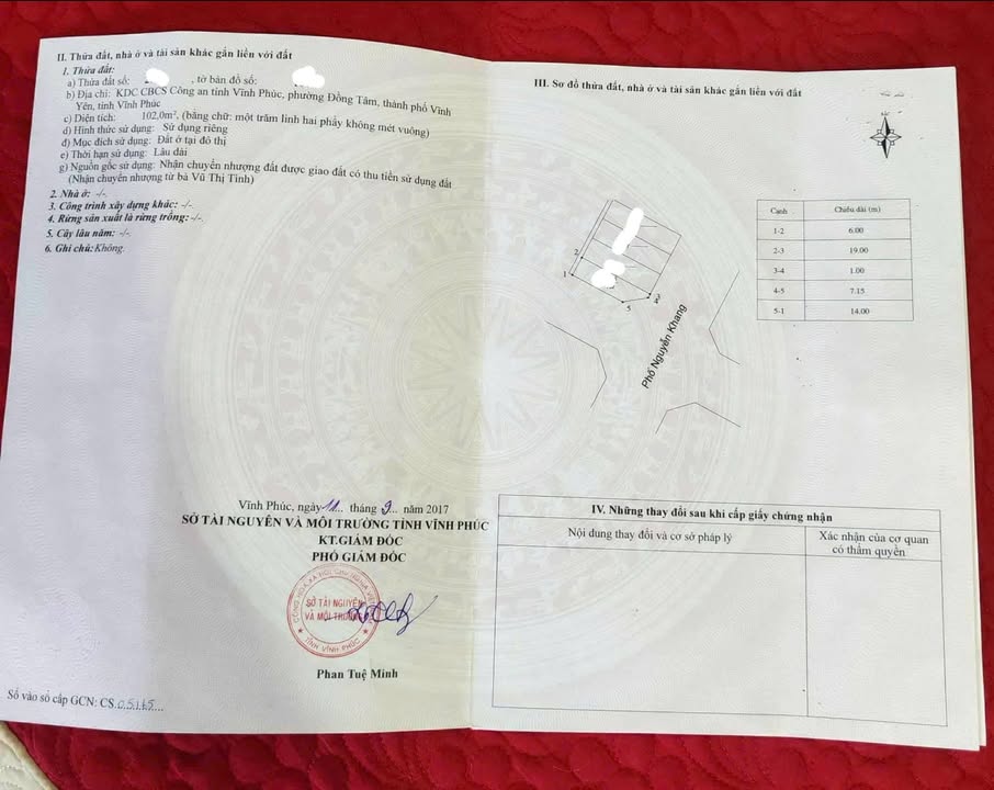 Đất nền kinh doanh tại khu dân cư tỉnh ủy Vĩnh Yên 103m² giá chỉ 4,xx tỷ - Đầu tư sinh lời!