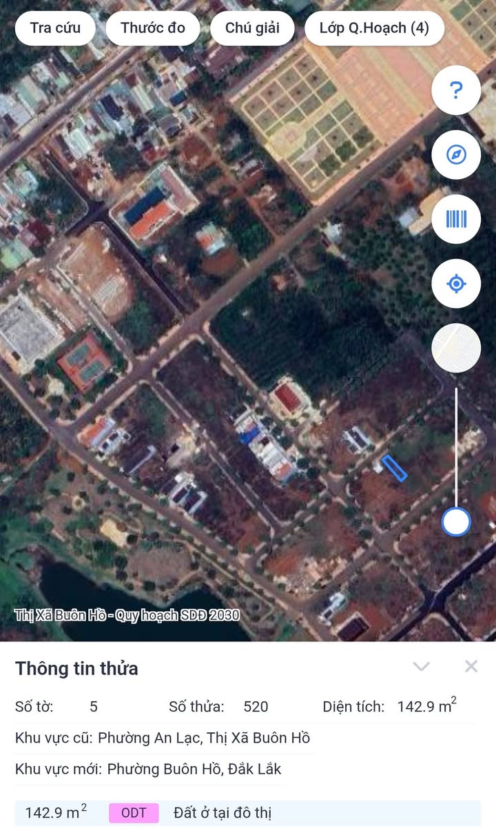 Đất thổ cư 144m² tại Buôn Hồ, Đắk Lắk - Giá chỉ 2.2 tỷ, đầu tư sinh lời!