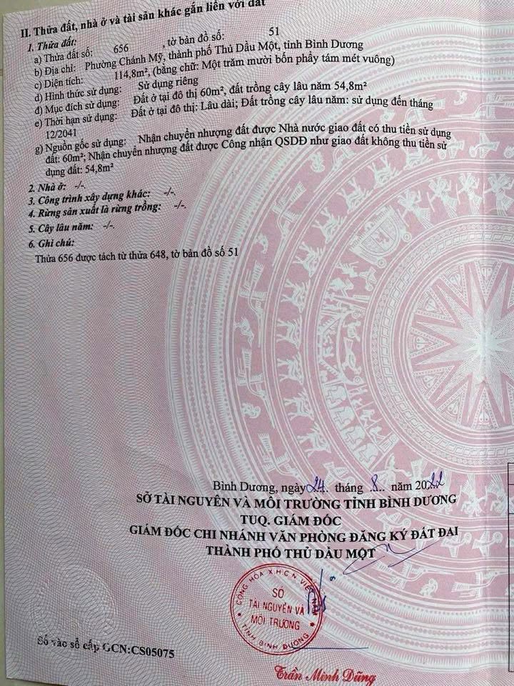 Đất nền chính chủ 123m² tại 1 xẹc Nguyễn Văn Lộng, Thủ Dầu Một - Giá chỉ 2 tỷ!