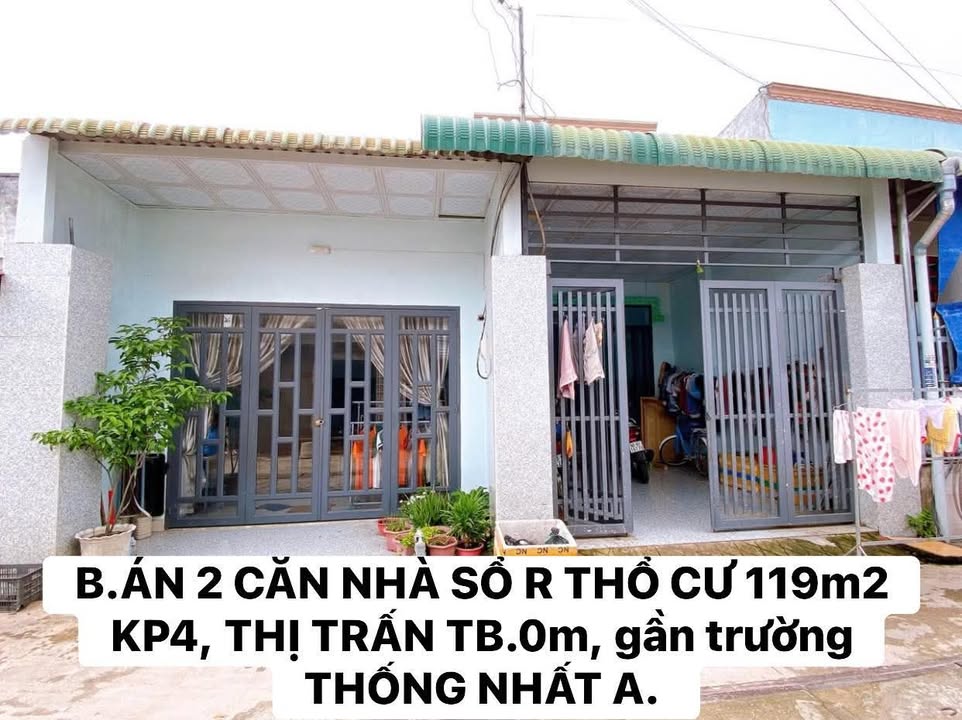 Nhà riêng Khu phố 4, Thị trấn Trảng Bom 119m² giá 3 tỷ - Đầu tư sinh lời ngay!