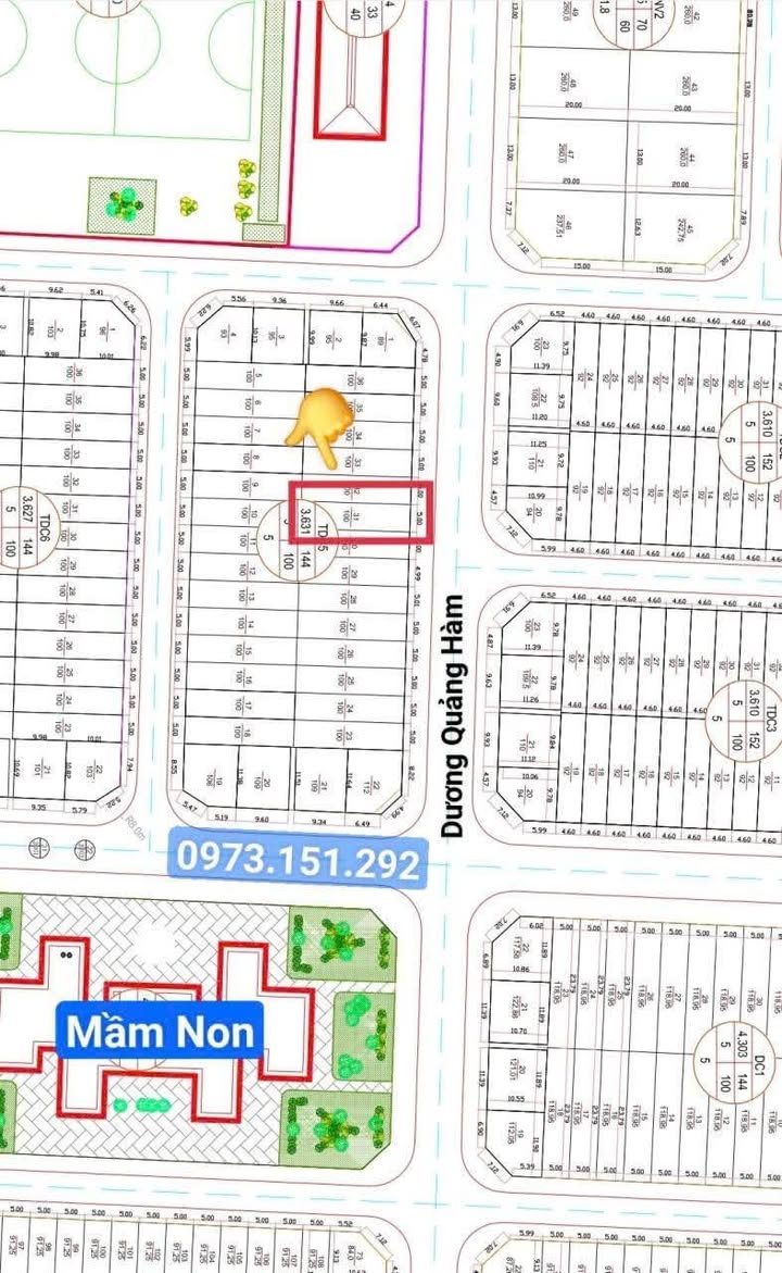 Đất KĐT Nam Hoàng Đồng mở rộng 100m² giá 3.45 tỷ - Đường rộng ô tô chạy thoải mái!