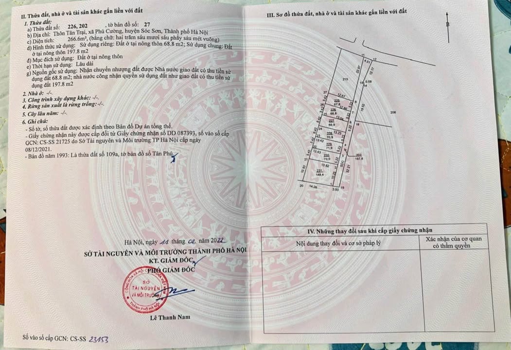 Đất nền Phú Cường, Sóc Sơn 68.8m² - Tiềm năng đầu tư không thể bỏ lỡ!