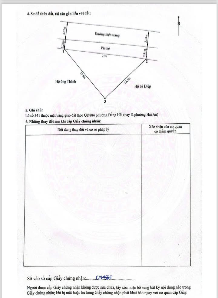 Đất nền tại Đằng Hải, Hải An 105m² giá 4.095 tỷ - Vị trí thuận lợi cho đầu tư