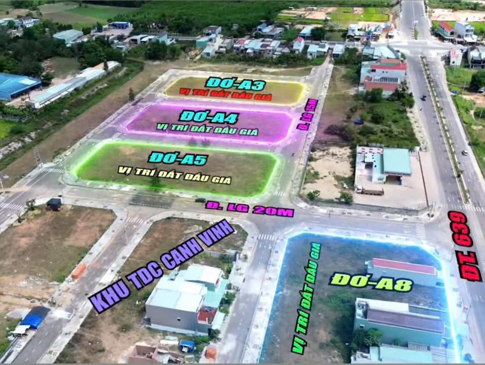 Bán đất mặt tiền TDC Canh Vinh Becamex 147m² - Giá chỉ 1.2 tỷ!