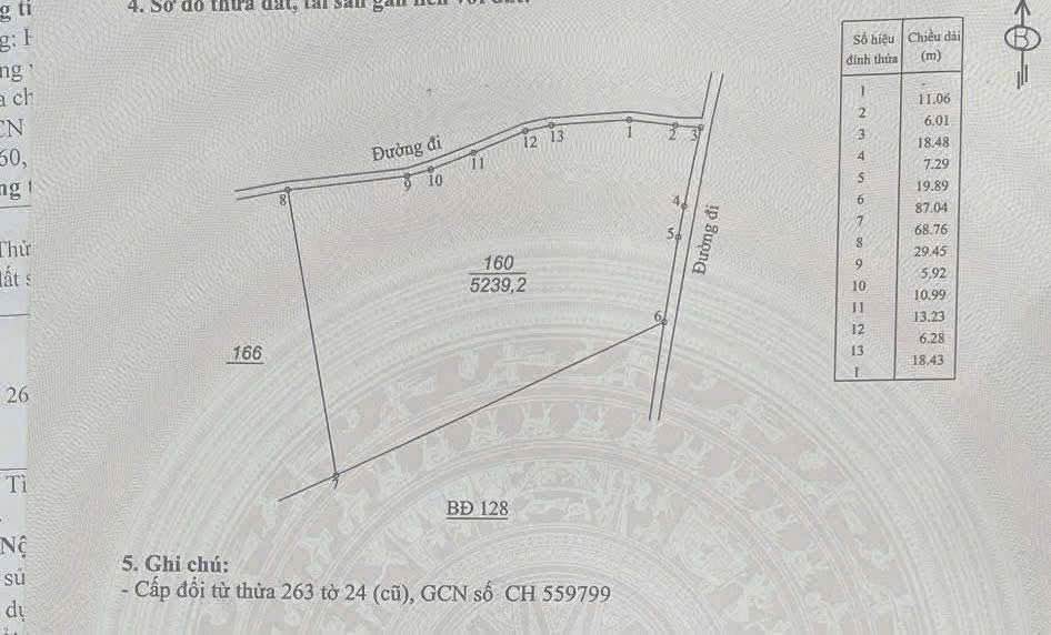 Đất nền xã Tân Lạc, Bảo Lâm 5239m² giá 5 tỷ - Lô góc 2 mặt tiền
