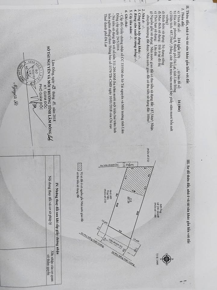 Đất thổ cư 486m² đường Trần Khánh Dư, Đà Lạt giá 37 tỷ - Cơ hội đầu tư hấp dẫn!