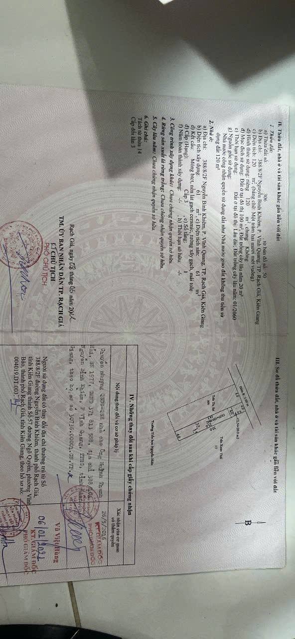 Nhà bán hẻm 388 Nguyễn Bỉnh Khiêm, Rạch Giá 120m² giá 2.3 tỷ - Sẵn sàng ở ngay!