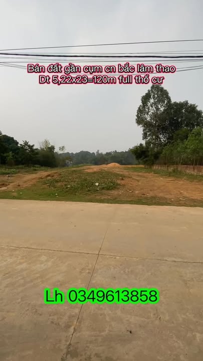 Đất thổ cư Khu Thiện Lợi Phường Phong Châu 120m² giá 8xx triệu - Tiềm năng tăng giá cao!