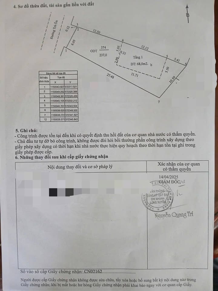 Đất thổ cư 237m² tại Bình Khánh, Long Xuyên - Giá chỉ 3 tỷ thương lượng!