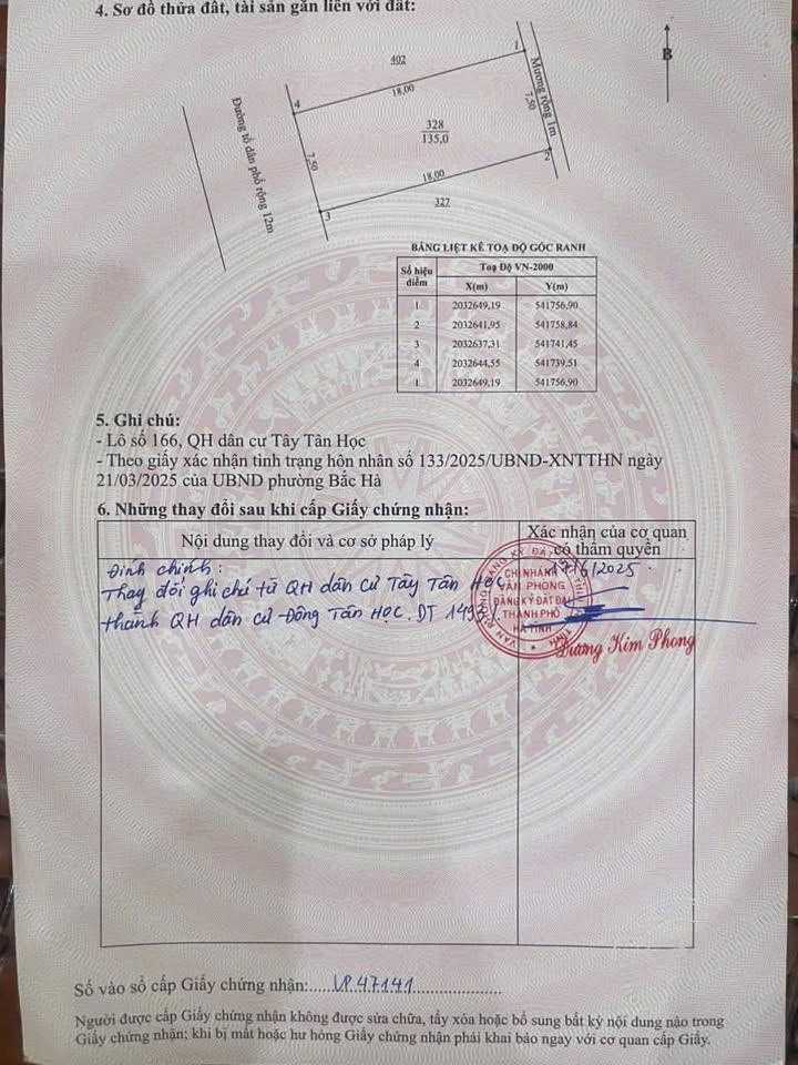 Đất nền thổ cư Thôn Tân Học, TP Hà Tĩnh 135m² giá 3.2 tỷ - Đầu tư sinh lời tuyệt vời!