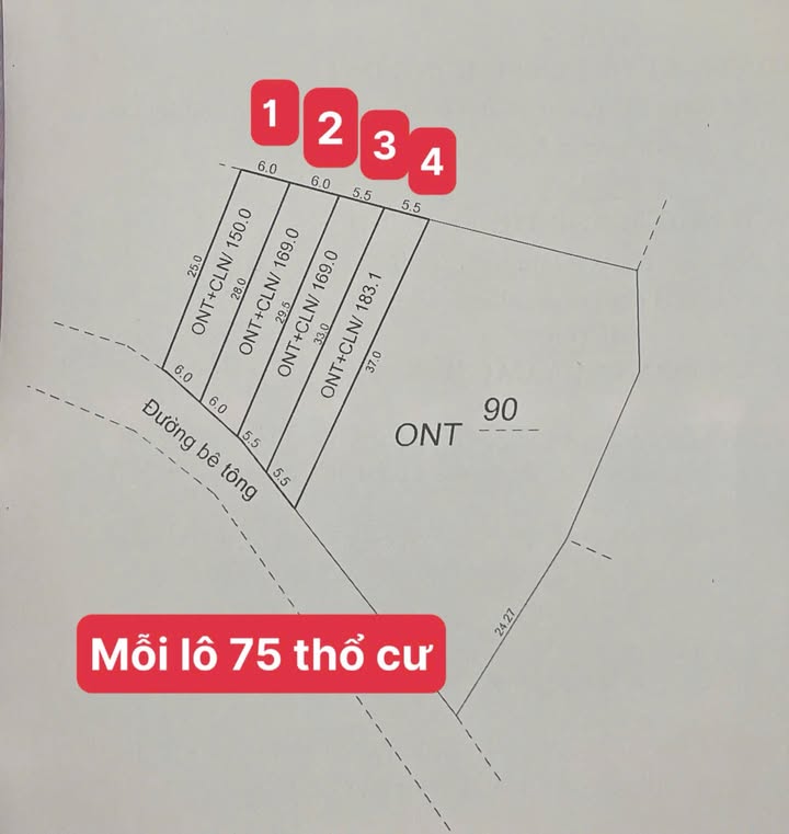 Đất nền ven thị trấn Ngọc Lặc 150m² giá chỉ 99 triệu - Cơ hội đầu tư hấp dẫn!