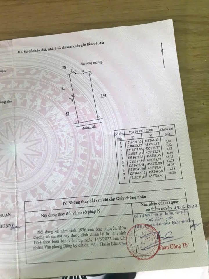 Đất cây trồng 1.200m² Hàm Chính, Bình Thuận giá 379 triệu - Đầu tư sinh lời hấp dẫn!