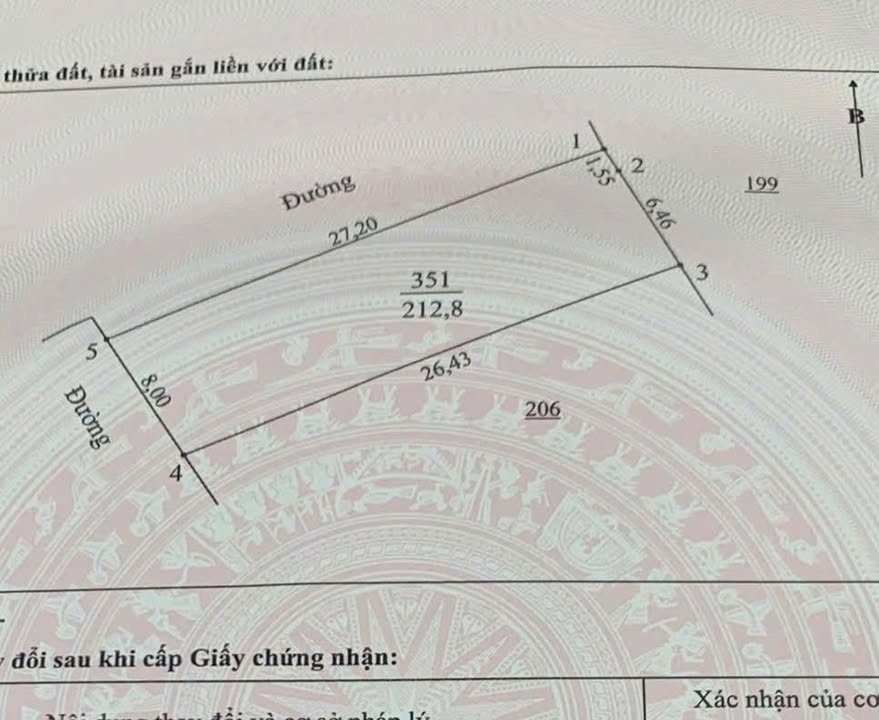 Đất nền Thị Trấn Hưng Nguyên 212.8m² giá 6 tỷ - Góc hai mặt đường thoáng đãng!