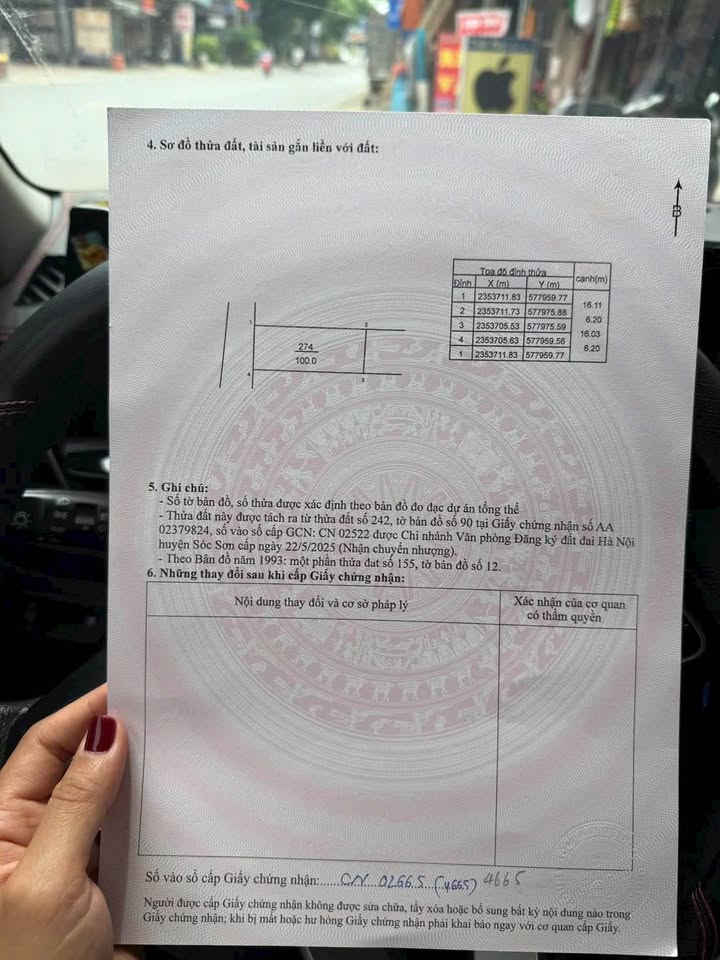 Đất nền thôn Vụ Bản, Minh Trí, Sóc Sơn 100m² - Giá cực tốt, đầu tư sinh lời nhanh!