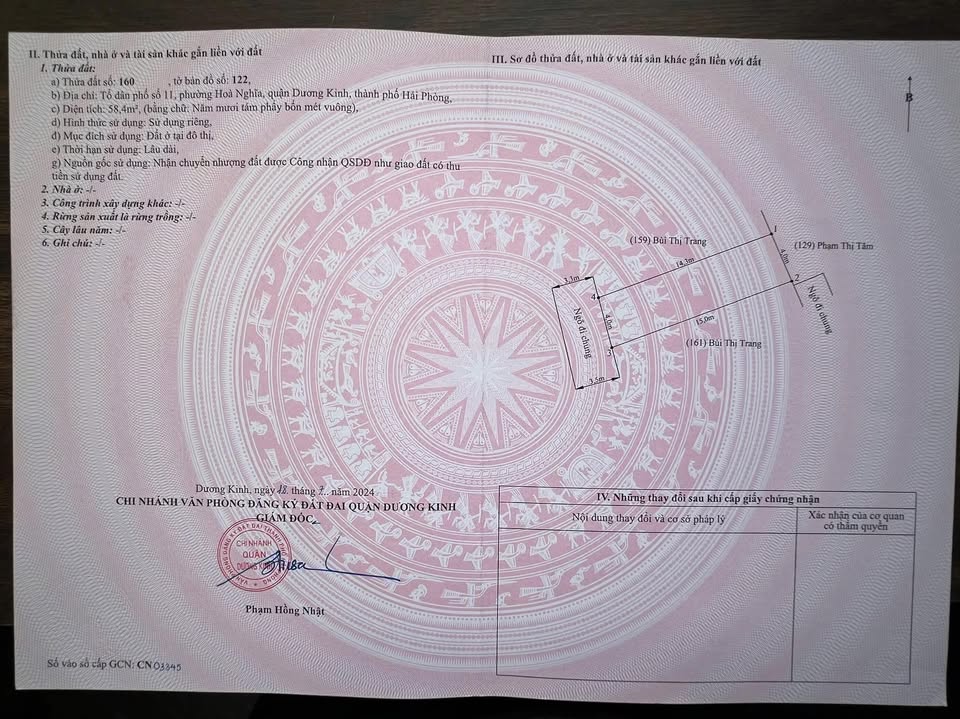 Đất nền Hòa Nghĩa Dương Kinh 58m² giá 1.23 tỷ - Gần cầu Rào 3