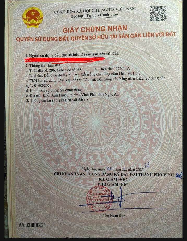 Đất mặt đường Cần Vương, Nghi Ân 126m² giá chỉ 3 tỷ - Đầu tư sinh lời ngay!