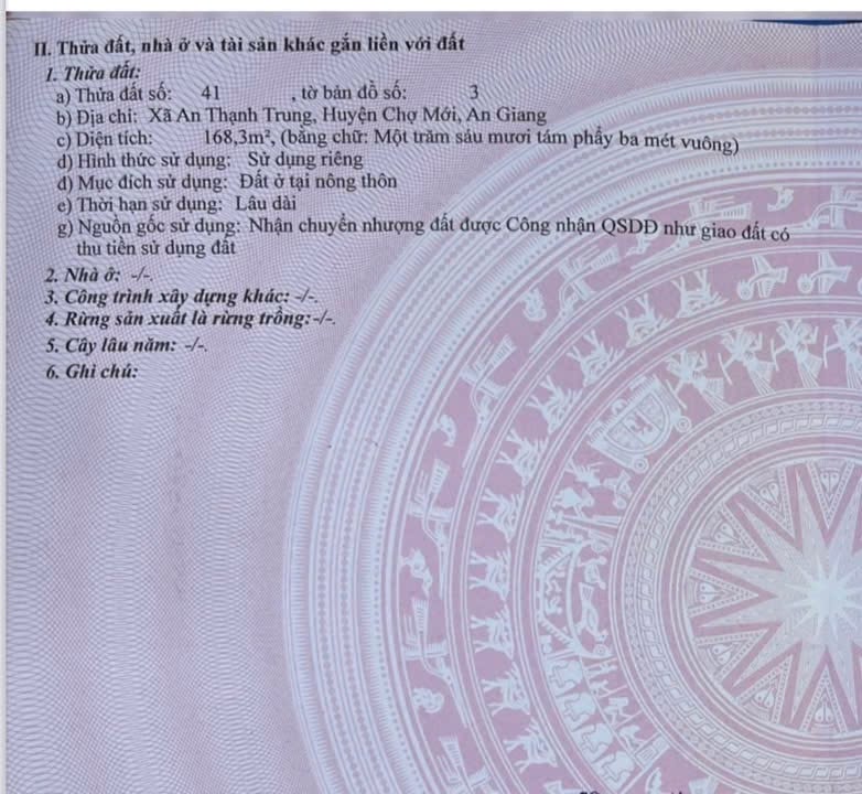 Đất nền thổ cư mặt tiền Đường Đá Mi, Xã An Thạnh Trung, 165m² chỉ 370 triệu - Cơ hội đầu tư hấp dẫn!