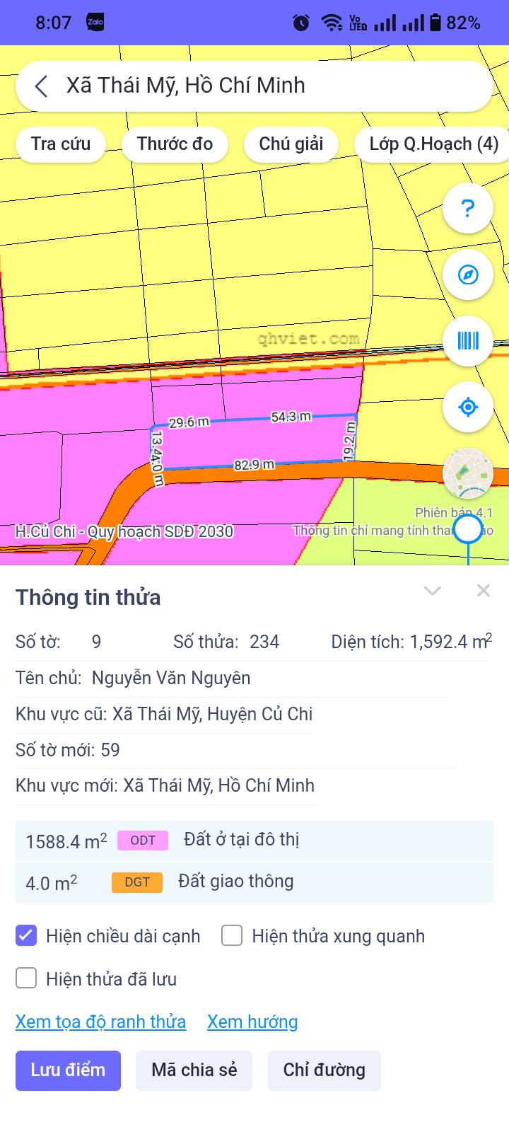 Đất nền Xã Thái Mỹ, Huyện Củ Chi, 645m² giá 2 tỷ - Sổ đỏ chính chủ