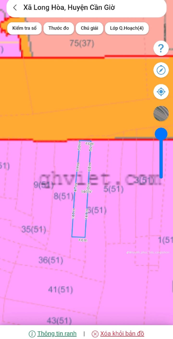 Đất nền Cần Giờ 144m² giá chỉ 7.185 tỷ - Cơ hội đầu tư không thể bỏ lỡ!
