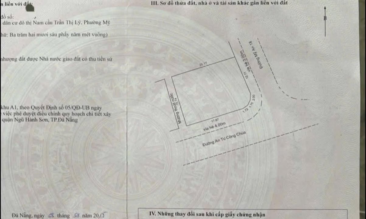 FrontHouse Đường An Tư Công Chúa, Mỹ An 327m² giá 42.531 tỷ - Góc 2 Mặt Tiền Đắc Địa!