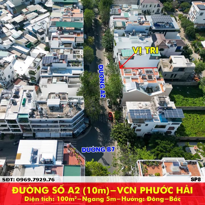 FrontHouse VCN Phước Hải 100m² giá 12.5 tỷ - Đường A2 mặt tiền cực đẹp!
