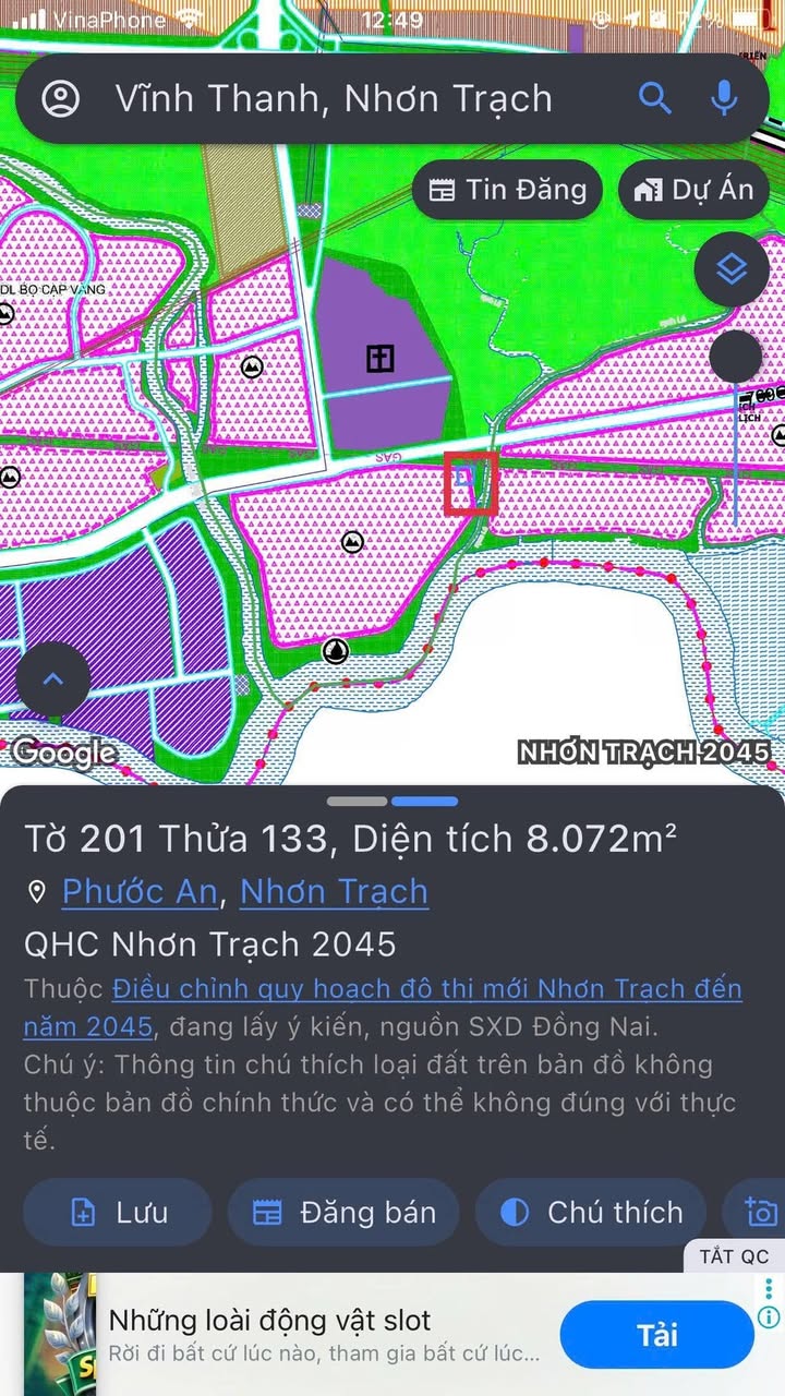 Đất nền 8,2ha mặt tiền Liên Cảng Nhơn Trạch - Cơ hội đầu tư vàng!
