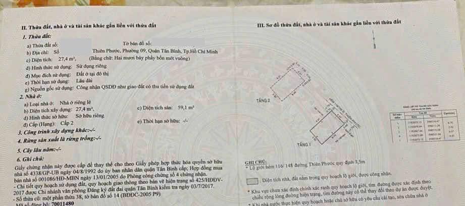 Nhà riêng Phường 9 Quận Tân Bình 30m² giá 3.85 tỷ - Sổ hồng riêng, thương lượng ngay!