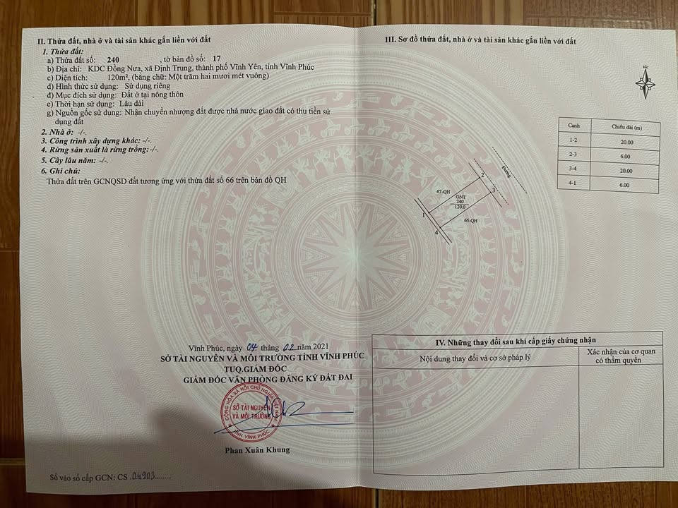 Đất nền khu VCI Vĩnh Yên 120m² giá chỉ 3 tỷ - Sổ hồng chính chủ