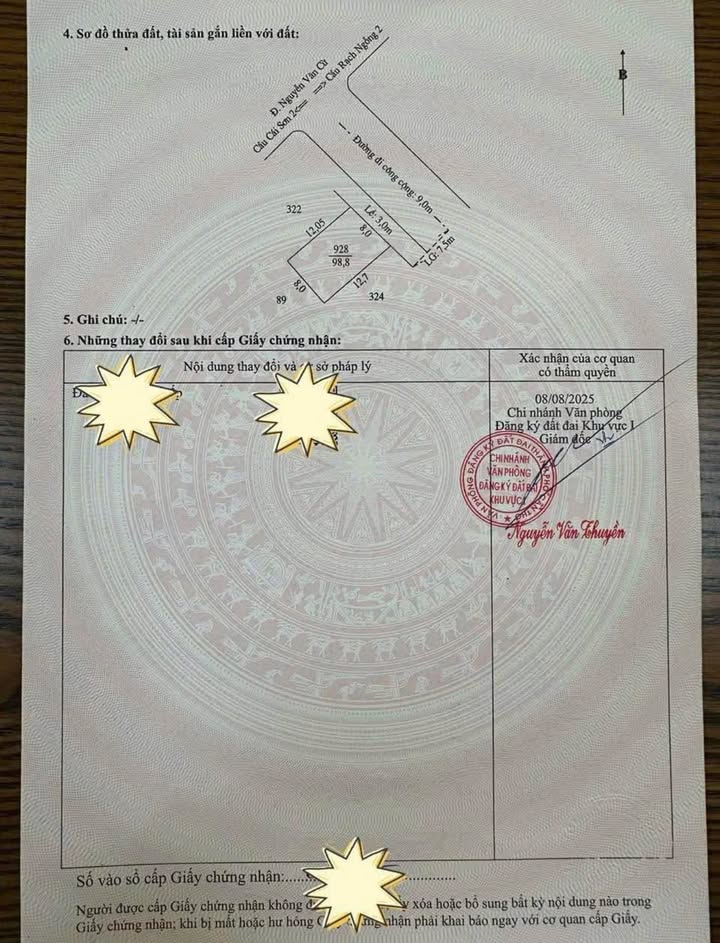 Đất nền 97m² mặt tiền Bùi Văn Hoành - Giá chỉ 6 tỷ, pháp lý rõ ràng!