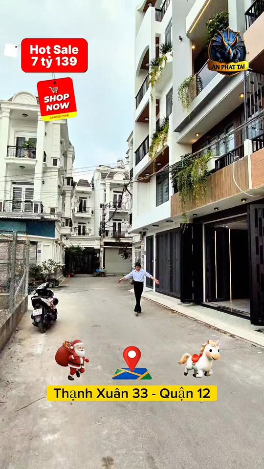 Nhà phố Tân Chánh Hiệp Quận 12 68m² giá 8.49 tỷ - Thiết kế hiện đại sang trọng!