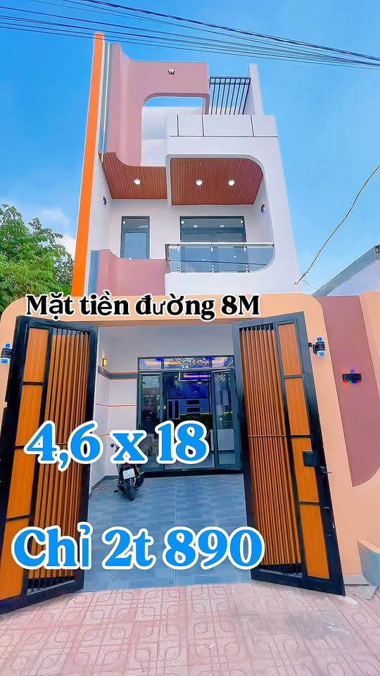 Nhà mặt tiền đường nhựa 8m Huyện Bình Chánh 82m² giá 2.89 tỷ - Chính chủ bán