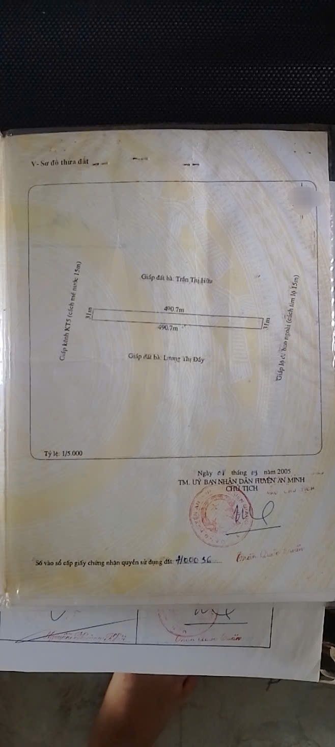 Đất nền 12 công xã An Minh Bắc, huyện U Minh Thượng giá 2 tỷ - Pháp lý rõ ràng!