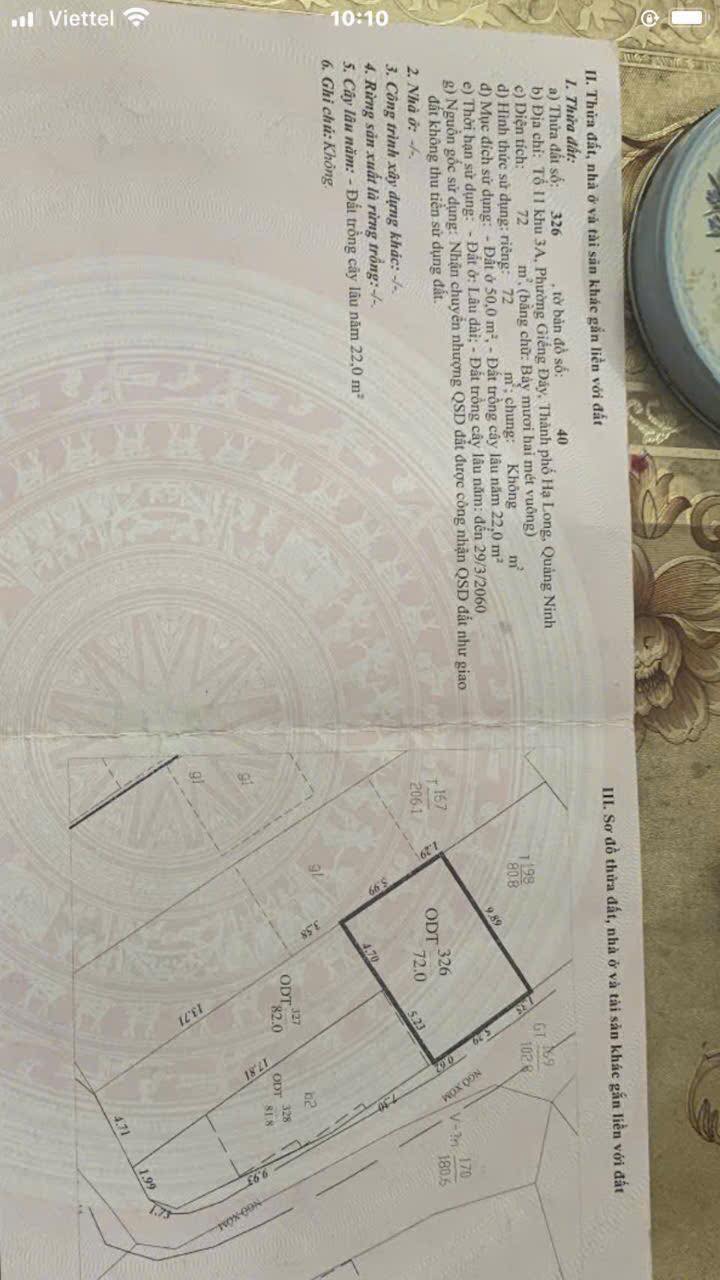 Đất nền Phường Giếng Đáy 72m² giá 1 tỷ - Ô tô tận cửa, tiện ích đầy đủ!